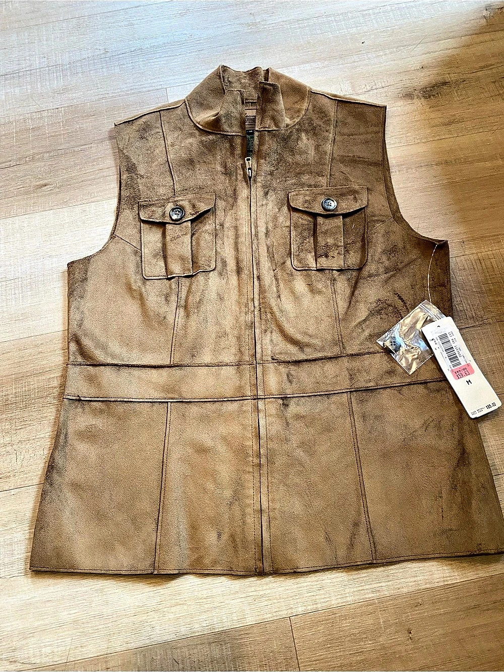Vintage Lauren Ralph Lauren Dry Goods Supply Company Faux Suede Utility Vest